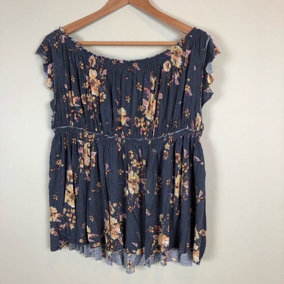 We the Free Floral Off the Shoulder Knit Top - Picture 5 of 8